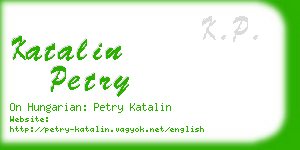 katalin petry business card